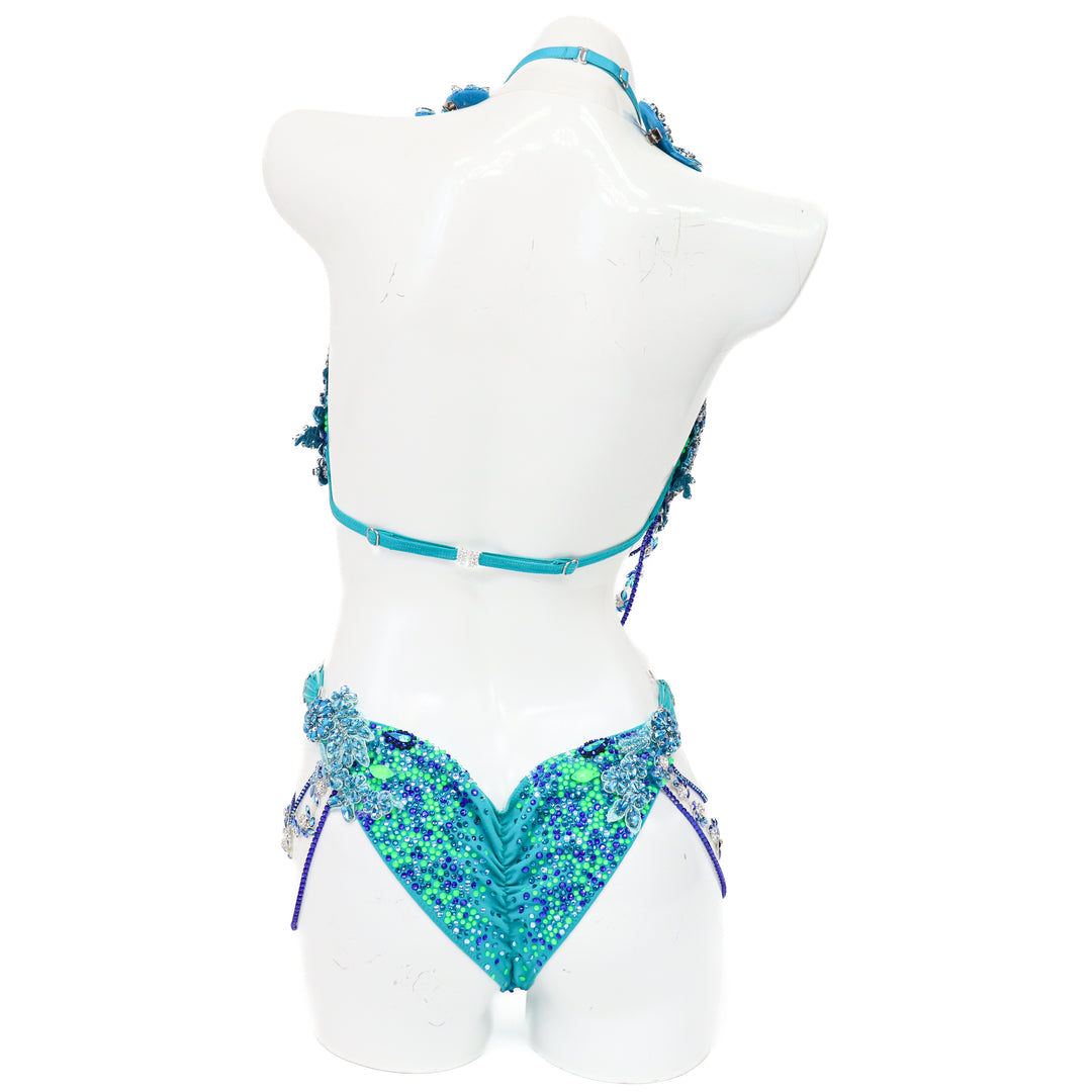 Pre Owned: Karah's Carnival Couture. Extra Large Molded/Fit Model 2.  Angel Competition BikinisThe best NPC Competition Suits for the Bikini Division, Fit Model Division Suits, and bodybuilding suits.