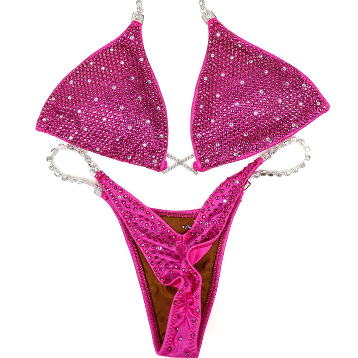 QS ST: Angel Shimmer. Hologram Pink. Small/Pro.  Angel Competition BikinisThe best NPC Competition Suits for the Bikini Division, Fit Model Division Suits, and bodybuilding suits.