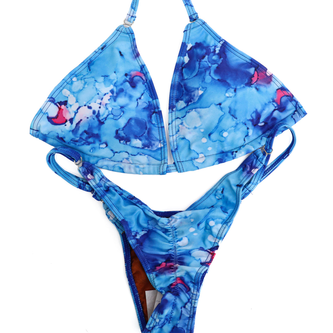 QS ST: Turquoise Water Posing Practice Suit. Medium/Pro.  Angel Competition BikinisThe best NPC Competition Suits for the Bikini Division, Fit Model Division Suits, and bodybuilding suits.