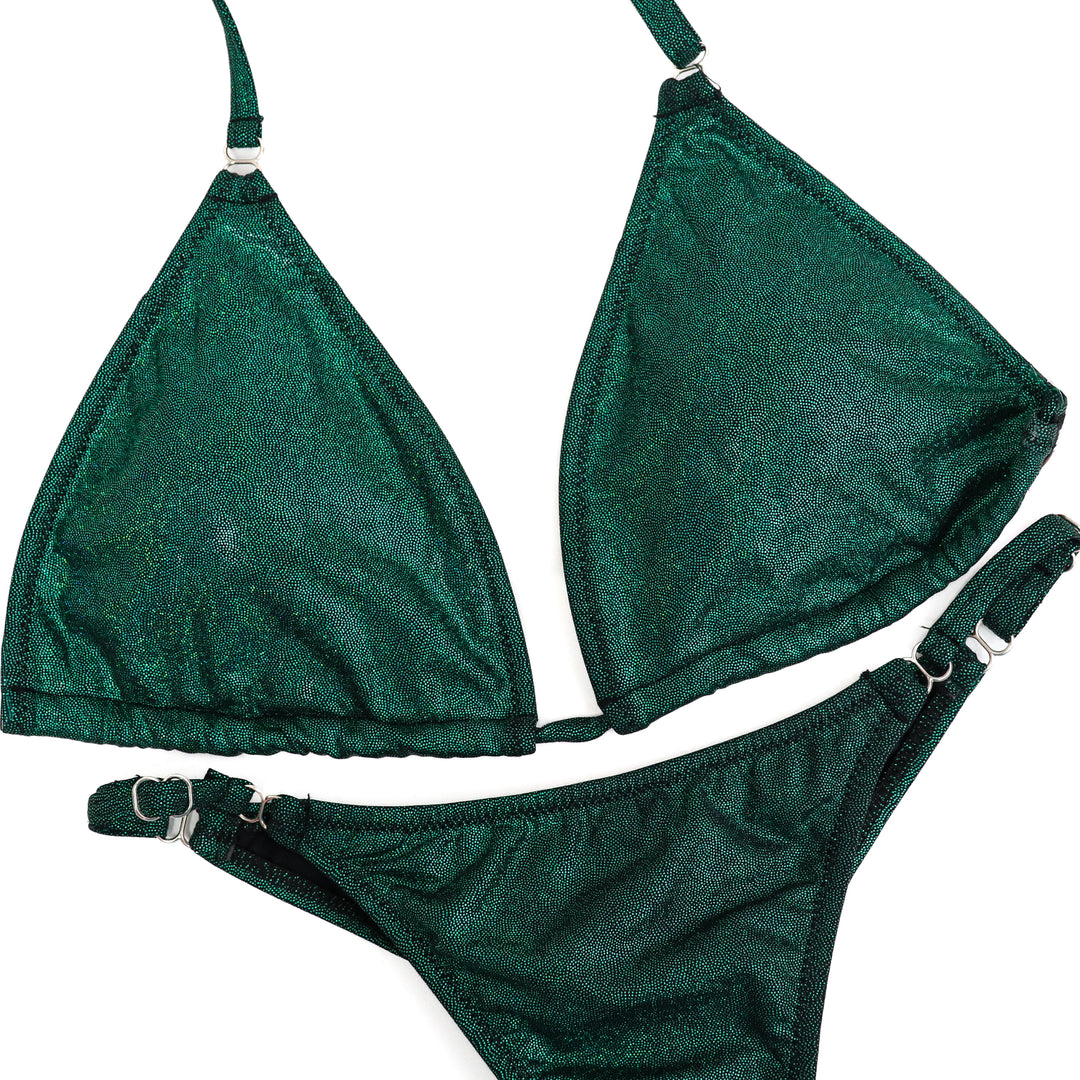 QS ST: Hologram Emerald Fit Model Suit. Medium/Fit Model 1.  Angel Competition BikinisThe best NPC Competition Suits for the Bikini Division, Fit Model Division Suits, and bodybuilding suits.