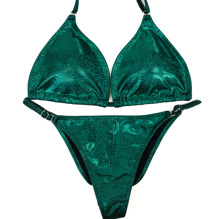 QS ST: Hologram Emerald Fit Model Suit. Medium/Fit Model 1.  Angel Competition BikinisThe best NPC Competition Suits for the Bikini Division, Fit Model Division Suits, and bodybuilding suits.
