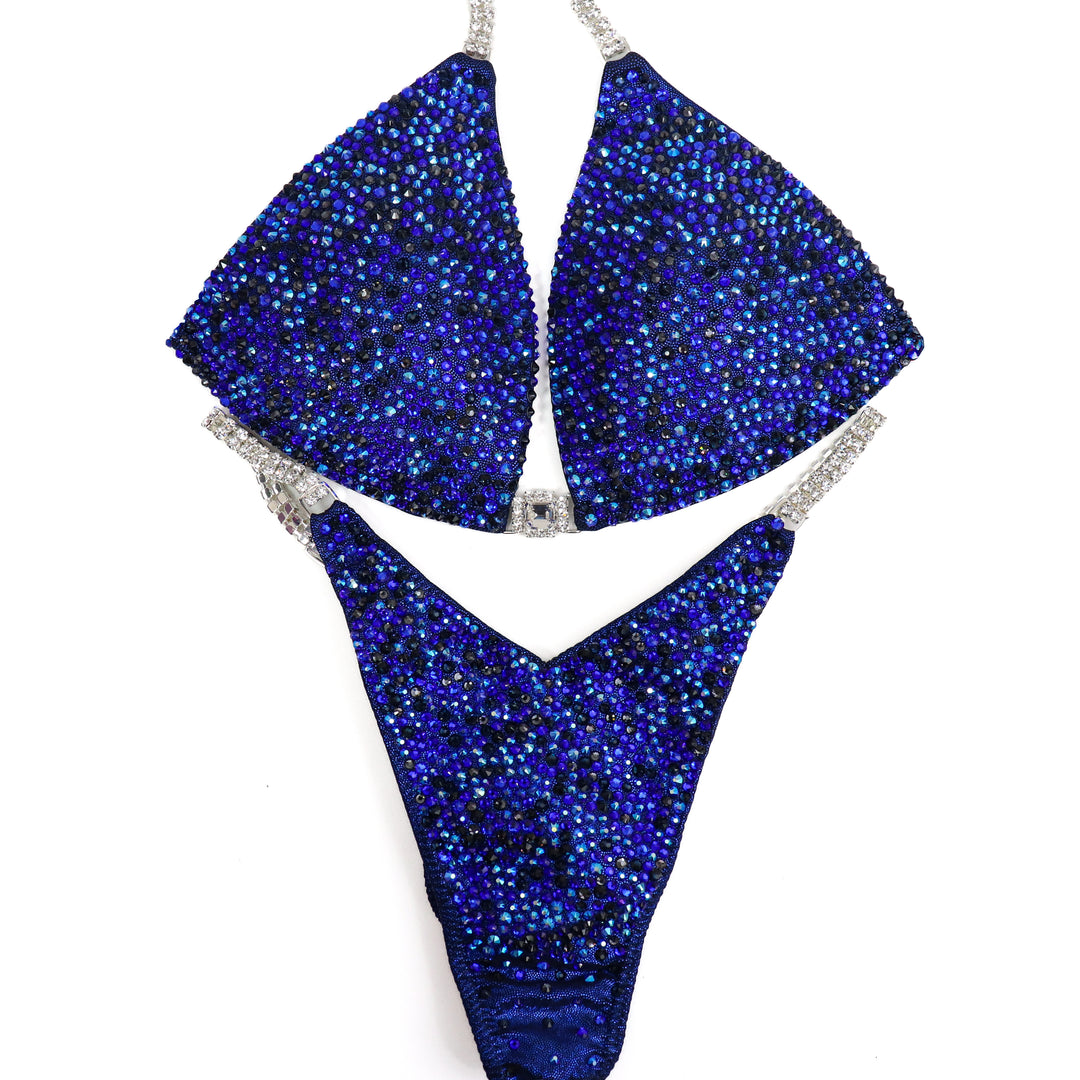 QS ST: Dark Alter Ego Radiance. Medium Molded/Pro with Modest Rise.  Angel Competition BikinisThe best NPC Competition Suits for the Bikini Division, Fit Model Division Suits, and bodybuilding suits.