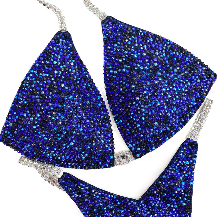 QS ST: Dark Alter Ego Radiance. Medium Molded/Pro with Modest Rise.  Angel Competition BikinisThe best NPC Competition Suits for the Bikini Division, Fit Model Division Suits, and bodybuilding suits.