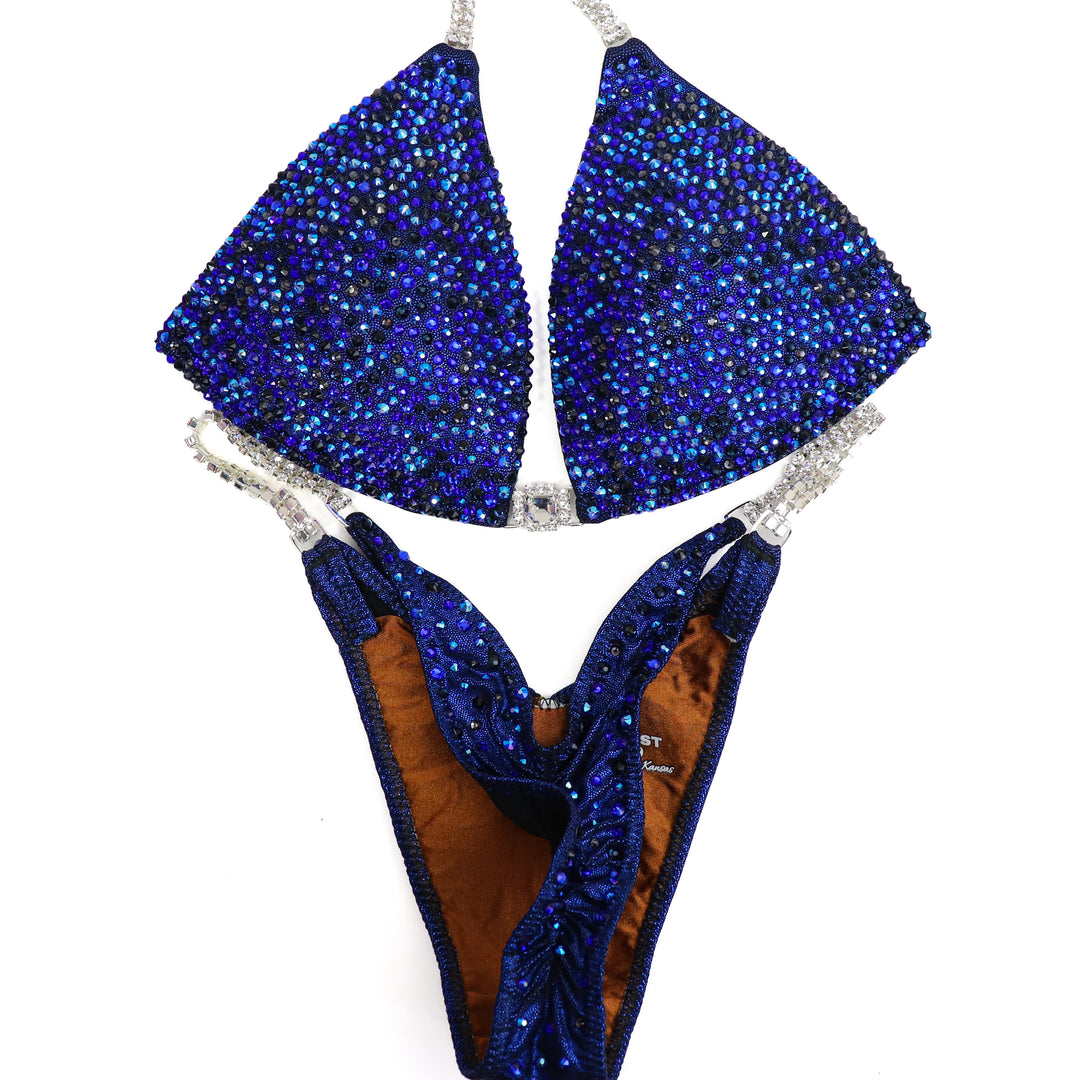 QS ST: Dark Alter Ego Radiance. Medium Molded/Pro with Modest Rise.  Angel Competition BikinisThe best NPC Competition Suits for the Bikini Division, Fit Model Division Suits, and bodybuilding suits.
