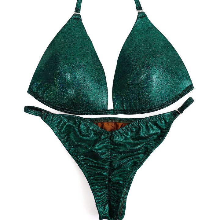 QS ST: Hologram Emerald Fit Model Suit. Medium Molded/Fit Model 2.  Angel Competition BikinisThe best NPC Competition Suits for the Bikini Division, Fit Model Division Suits, and bodybuilding suits.
