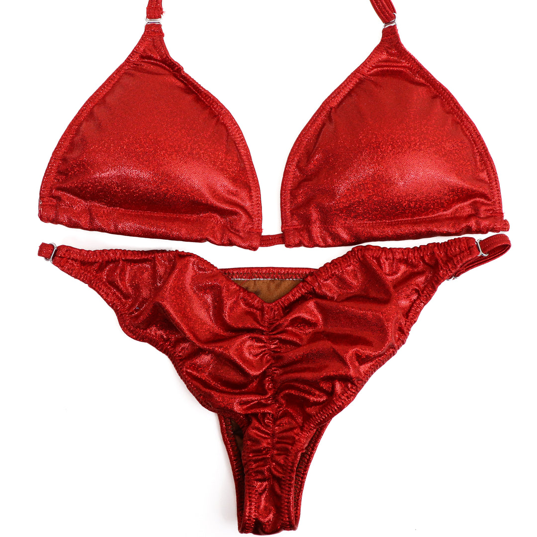 QS ST: Hologram Red Fit Model Suit. Medium/Fit Model 1.  Angel Competition BikinisThe best NPC Competition Suits for the Bikini Division, Fit Model Division Suits, and bodybuilding suits.