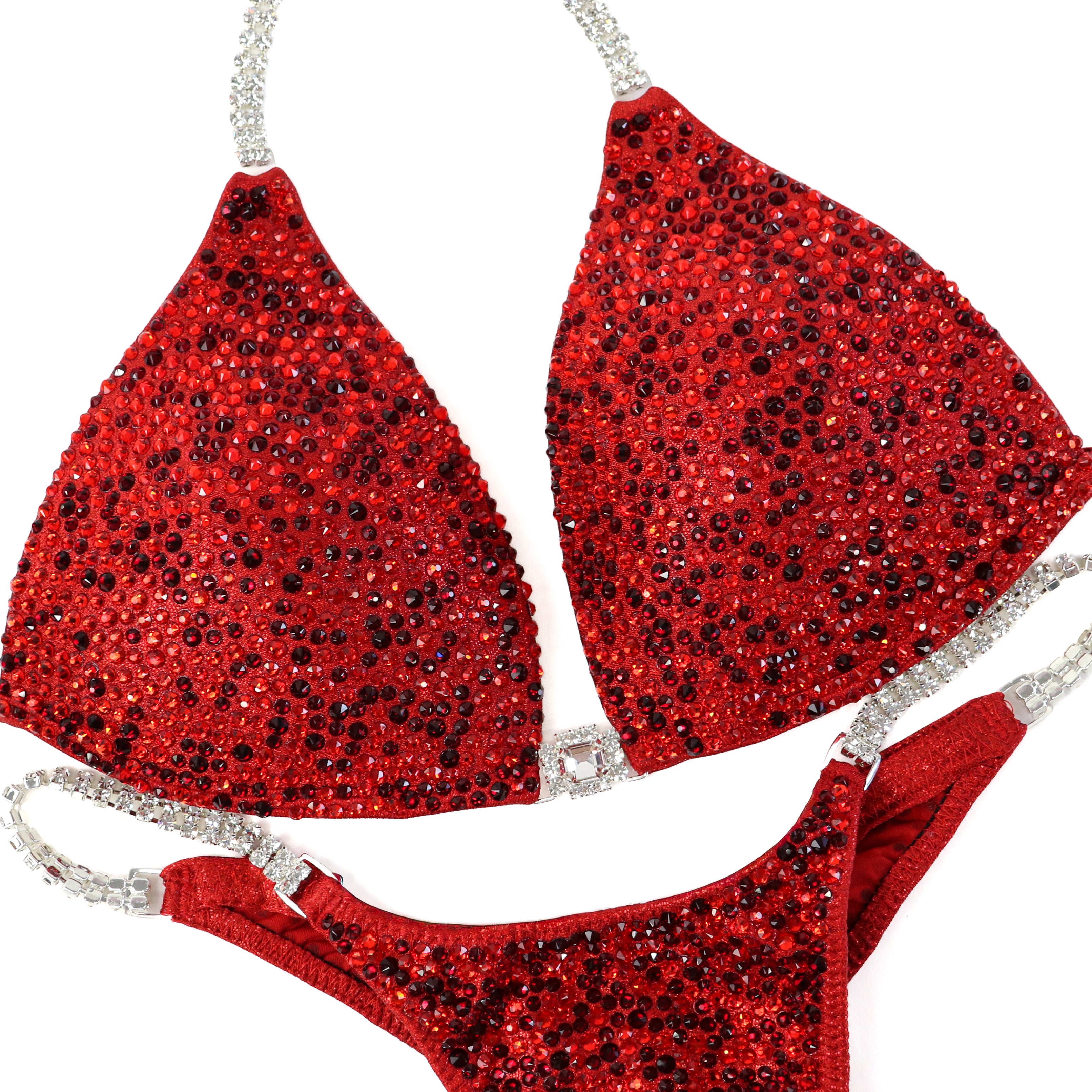 Lawna's True Red Radiance  Angel Competition BikinisThe best NPC Competition Suits for the Bikini Division, Fit Model Division Suits, and bodybuilding suits.