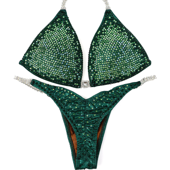 QS ST: Forrest Emerald Nova. Medium Molded/Pro.  Angel Competition BikinisThe best NPC Competition Suits for the Bikini Division, Fit Model Division Suits, and bodybuilding suits.