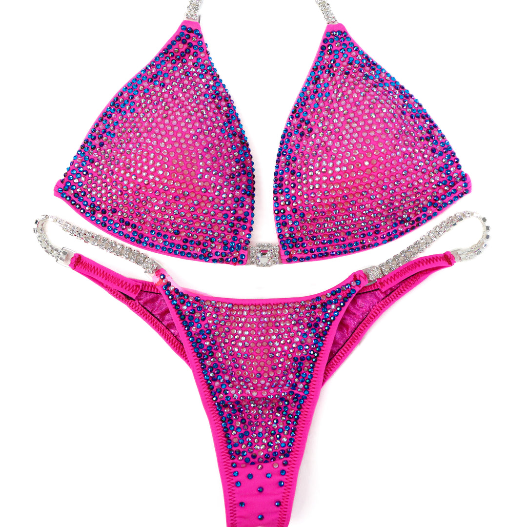 QS ST: Cotton Candy Nova. Medium Molded/Pro.  Angel Competition BikinisThe best NPC Competition Suits for the Bikini Division, Fit Model Division Suits, and bodybuilding suits.