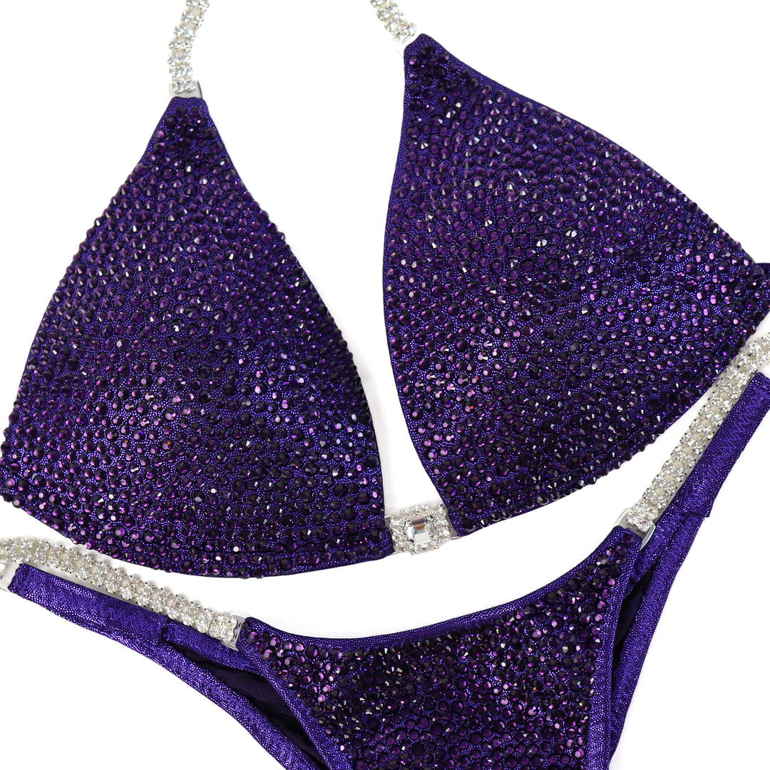True Violet Radiance  Angel Competition BikinisThe best NPC Competition Suits for the Bikini Division, Fit Model Division Suits, and bodybuilding suits.