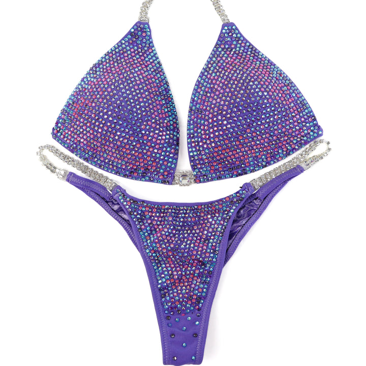 QS ST: Deb's Lilac Lolipop Nova. Medium Molded/Pro.  Angel Competition BikinisThe best NPC Competition Suits for the Bikini Division, Fit Model Division Suits, and bodybuilding suits.