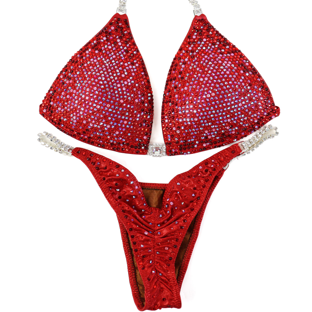 QS ST: Deb's Strawberry Shortcake Nova. Medium Molded/Pro.  Angel Competition BikinisThe best NPC Competition Suits for the Bikini Division, Fit Model Division Suits, and bodybuilding suits.