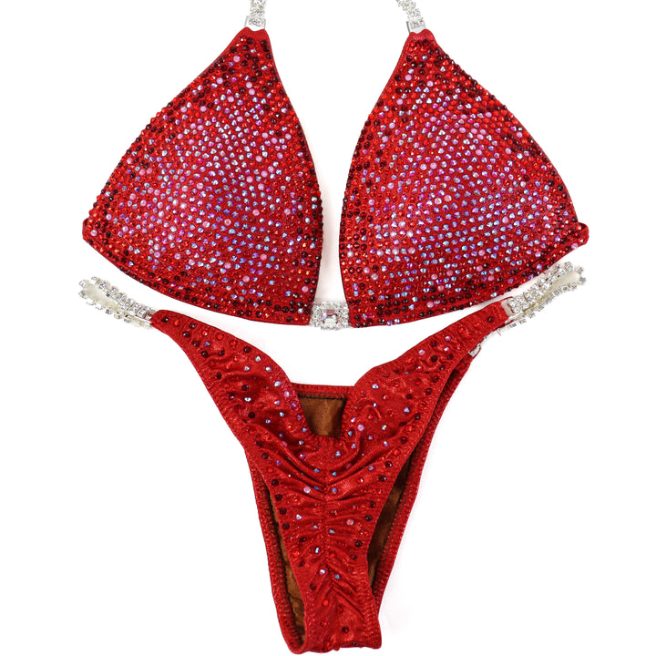 QS ST: Deb's Strawberry Shortcake Nova. Medium Molded/Pro.  Angel Competition BikinisThe best NPC Competition Suits for the Bikini Division, Fit Model Division Suits, and bodybuilding suits.