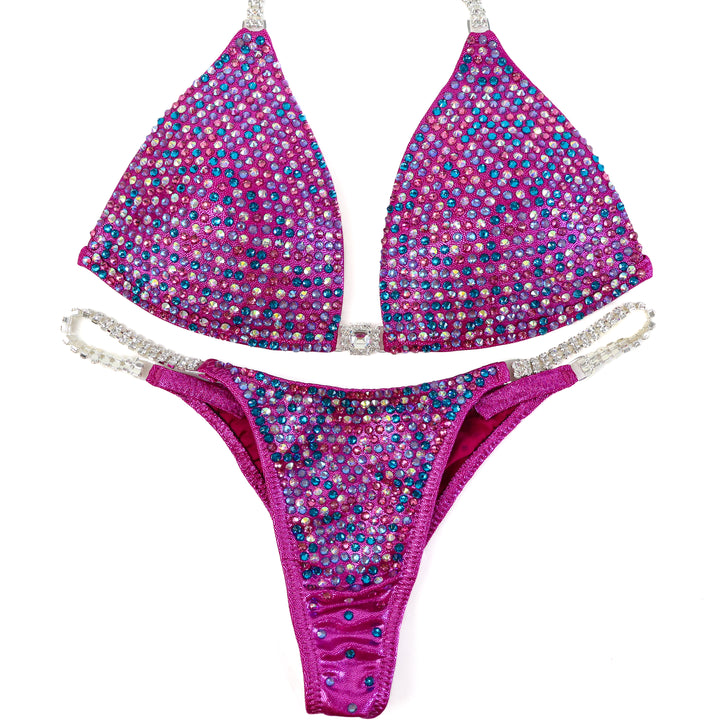 QS ST: Diamond Shimmer. Medium Molded/Pro.  Angel Competition BikinisThe best NPC Competition Suits for the Bikini Division, Fit Model Division Suits, and bodybuilding suits.