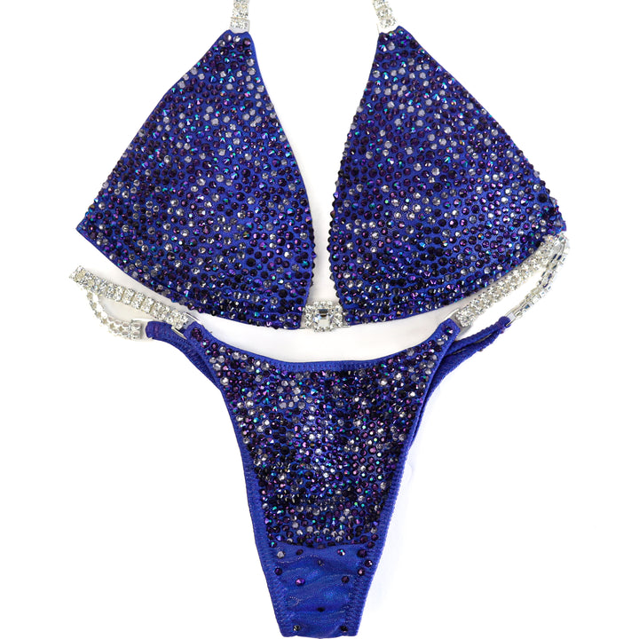 QS ST: Violet Storm Radiance. Medium Molded/Pro.  Angel Competition BikinisThe best NPC Competition Suits for the Bikini Division, Fit Model Division Suits, and bodybuilding suits.