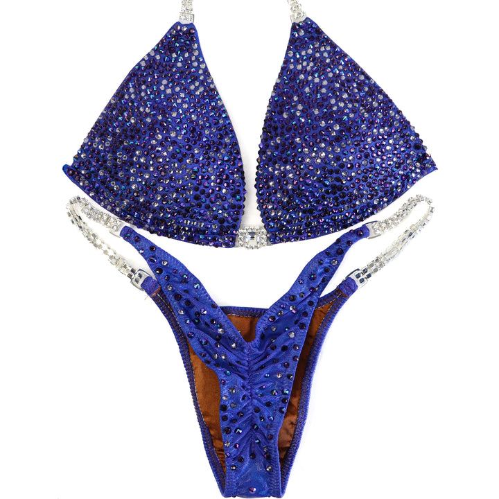 QS ST: Violet Storm Radiance. Medium Molded/Pro.  Angel Competition BikinisThe best NPC Competition Suits for the Bikini Division, Fit Model Division Suits, and bodybuilding suits.