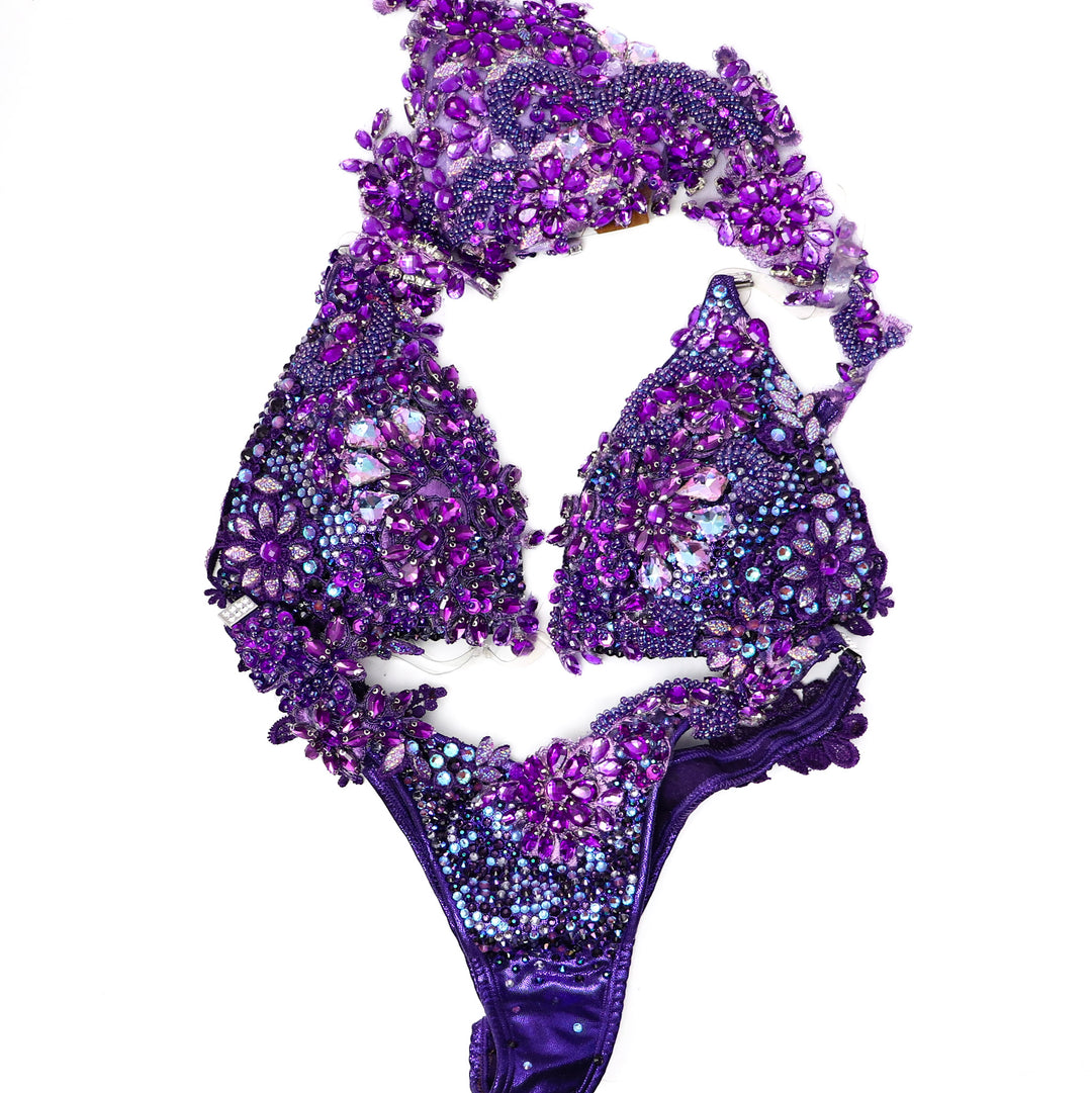Pre Owned: Purple Epaulette Couture. Medium Molded/Pro.