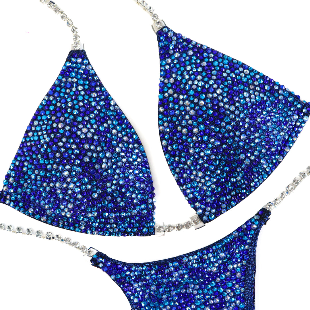 Dark Blueberry Radiance  Angel Competition BikinisThe best NPC Competition Suits for the Bikini Division, Fit Model Division Suits, and bodybuilding suits.