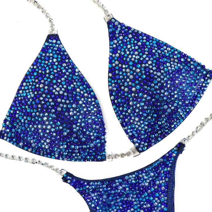 Dark Blueberry Radiance  Angel Competition BikinisThe best NPC Competition Suits for the Bikini Division, Fit Model Division Suits, and bodybuilding suits.