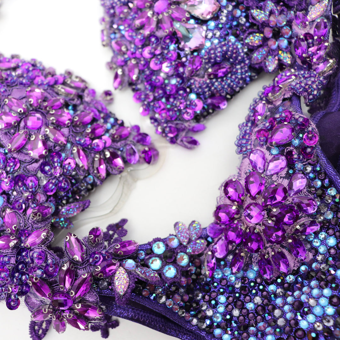 Pre Owned: Purple Epaulette Couture. Medium Molded/Pro.