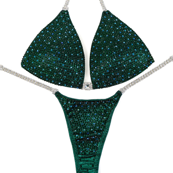 QS ST: Emerald AB Shimmer. Medium Molded/Pro.  Angel Competition BikinisThe best NPC Competition Suits for the Bikini Division, Fit Model Division Suits, and bodybuilding suits.