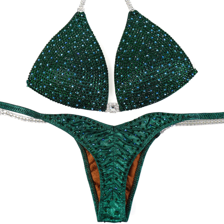 QS ST: Emerald AB Shimmer. Medium Molded/Pro.  Angel Competition BikinisThe best NPC Competition Suits for the Bikini Division, Fit Model Division Suits, and bodybuilding suits.