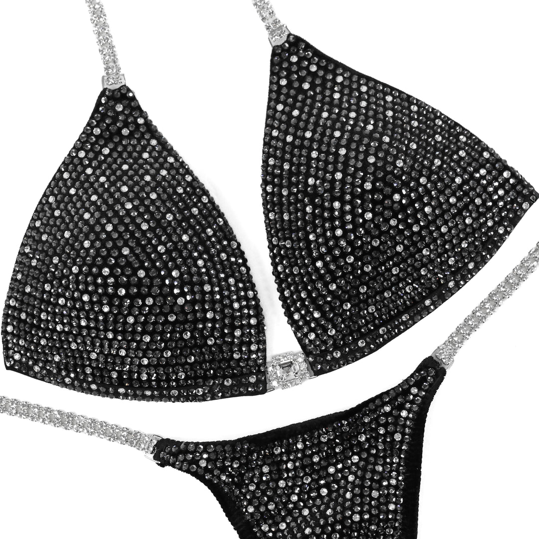 Obsidian Halo Shimmer  Angel Competition BikinisThe best NPC Competition Suits for the Bikini Division, Fit Model Division Suits, and bodybuilding suits.