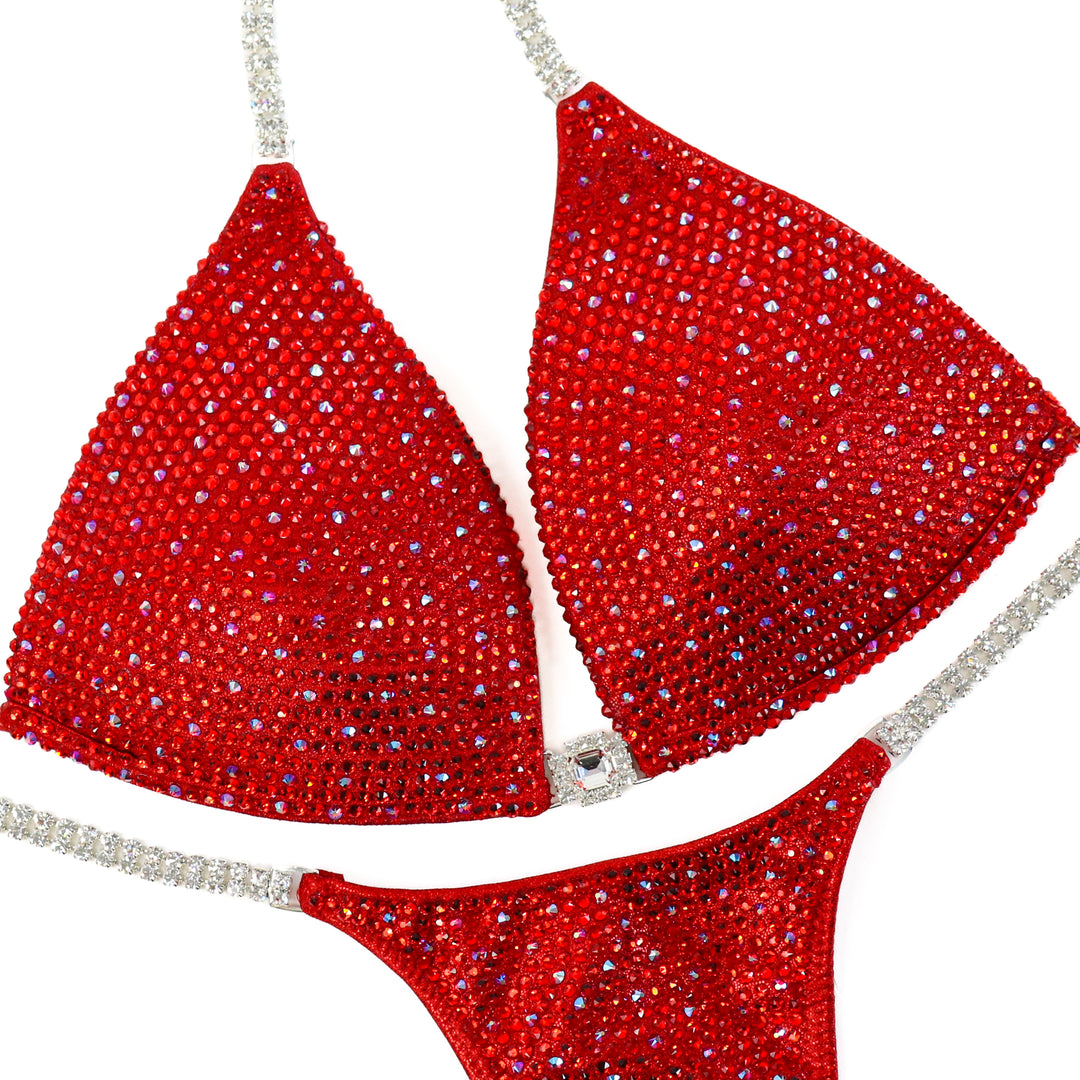Red Angel Shimmer  Angel Competition BikinisThe best NPC Competition Suits for the Bikini Division, Fit Model Division Suits, and bodybuilding suits.