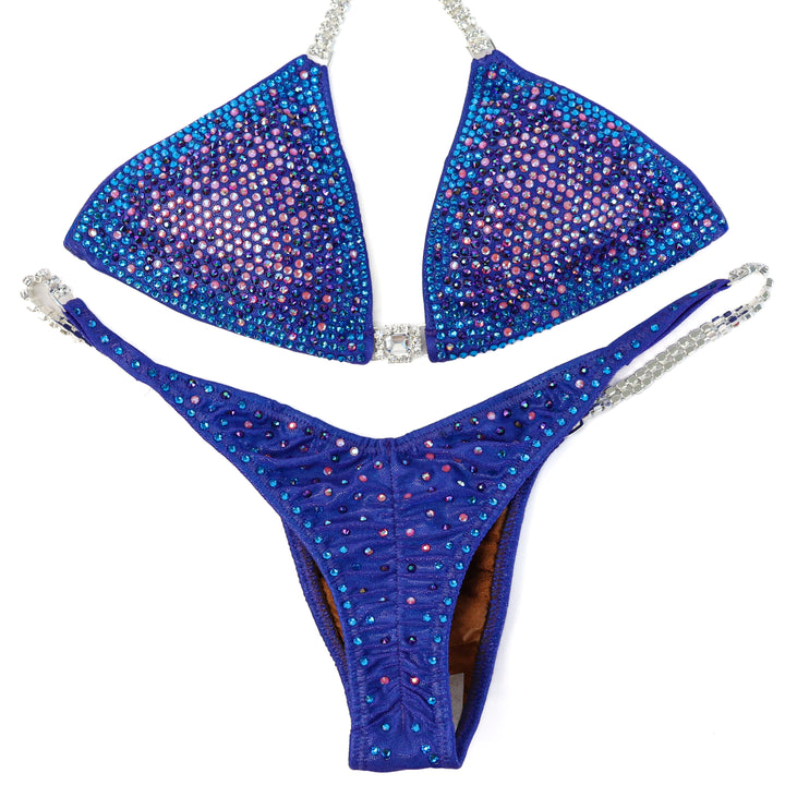 QS ST: Crystal Nova 3 Color. Hologram Electric Purple. Small/Pro.  Angel Competition BikinisThe best NPC Competition Suits for the Bikini Division, Fit Model Division Suits, and bodybuilding suits.