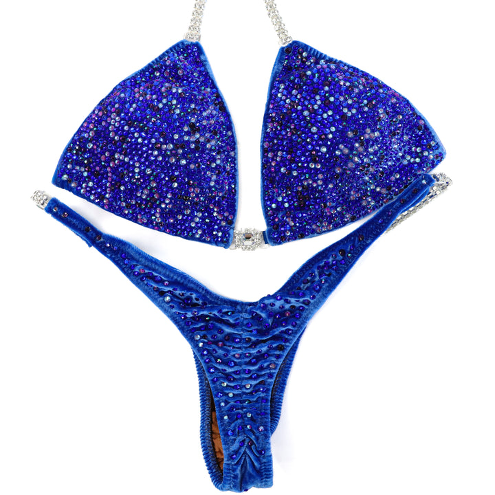 QS ST: Crystal Radiance. Velvet Royal. Medium/Pro.  Angel Competition BikinisThe best NPC Competition Suits for the Bikini Division, Fit Model Division Suits, and bodybuilding suits.