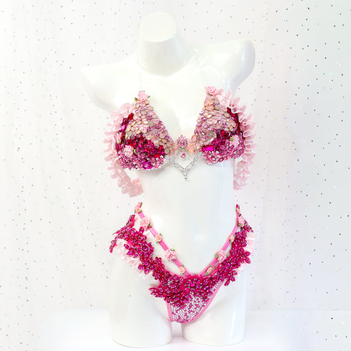 QS ST: Once Upon a Dream Couture. Medium Molded/Pro with Modest Rise.  Angel Competition BikinisThe best NPC Competition Suits for the Bikini Division, Fit Model Division Suits, and bodybuilding suits.
