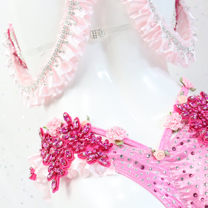 QS ST: Once Upon a Dream Couture. Medium Molded/Pro with Modest Rise.  Angel Competition BikinisThe best NPC Competition Suits for the Bikini Division, Fit Model Division Suits, and bodybuilding suits.