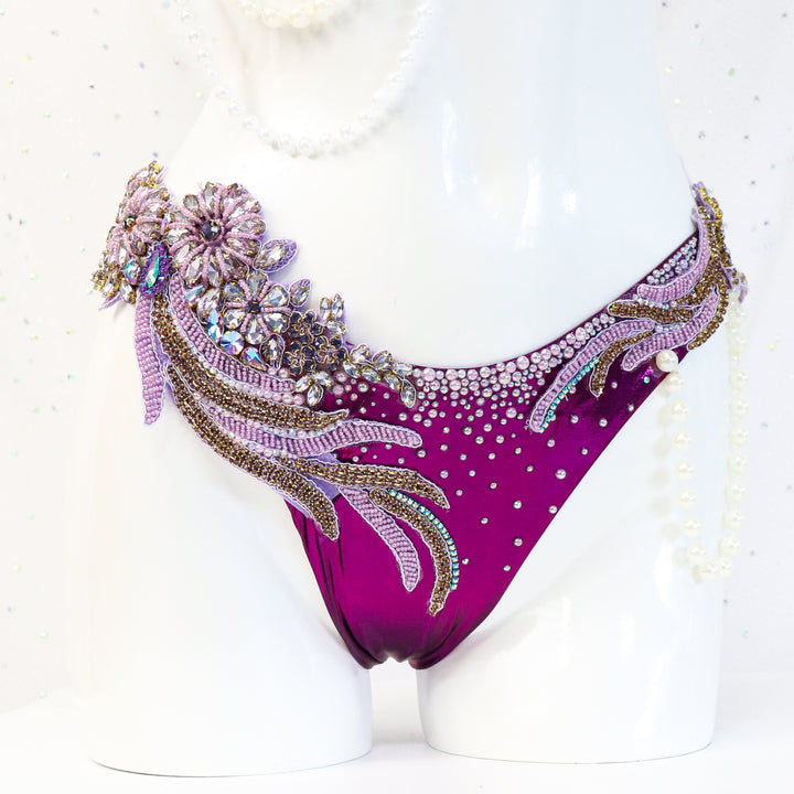 QS ST: The Siren's Call Couture. Small/Brazilian with Modest Rise.  Angel Competition BikinisThe best NPC Competition Suits for the Bikini Division, Fit Model Division Suits, and bodybuilding suits.