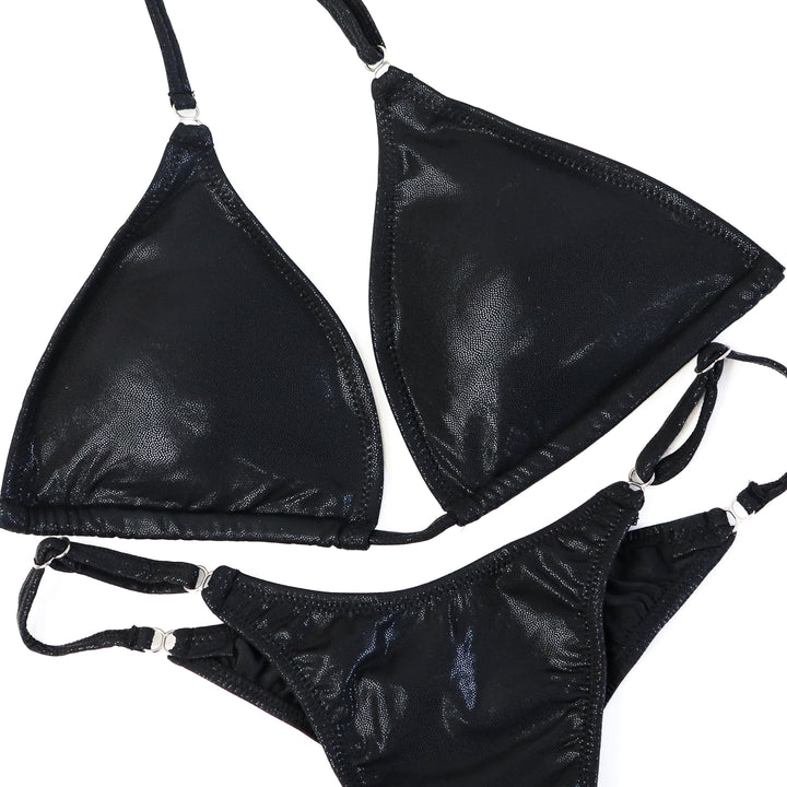 Wet Black Posing Practice Suit  Angel Competition BikinisThe best NPC Competition Suits for the Bikini Division, Fit Model Division Suits, and bodybuilding suits.