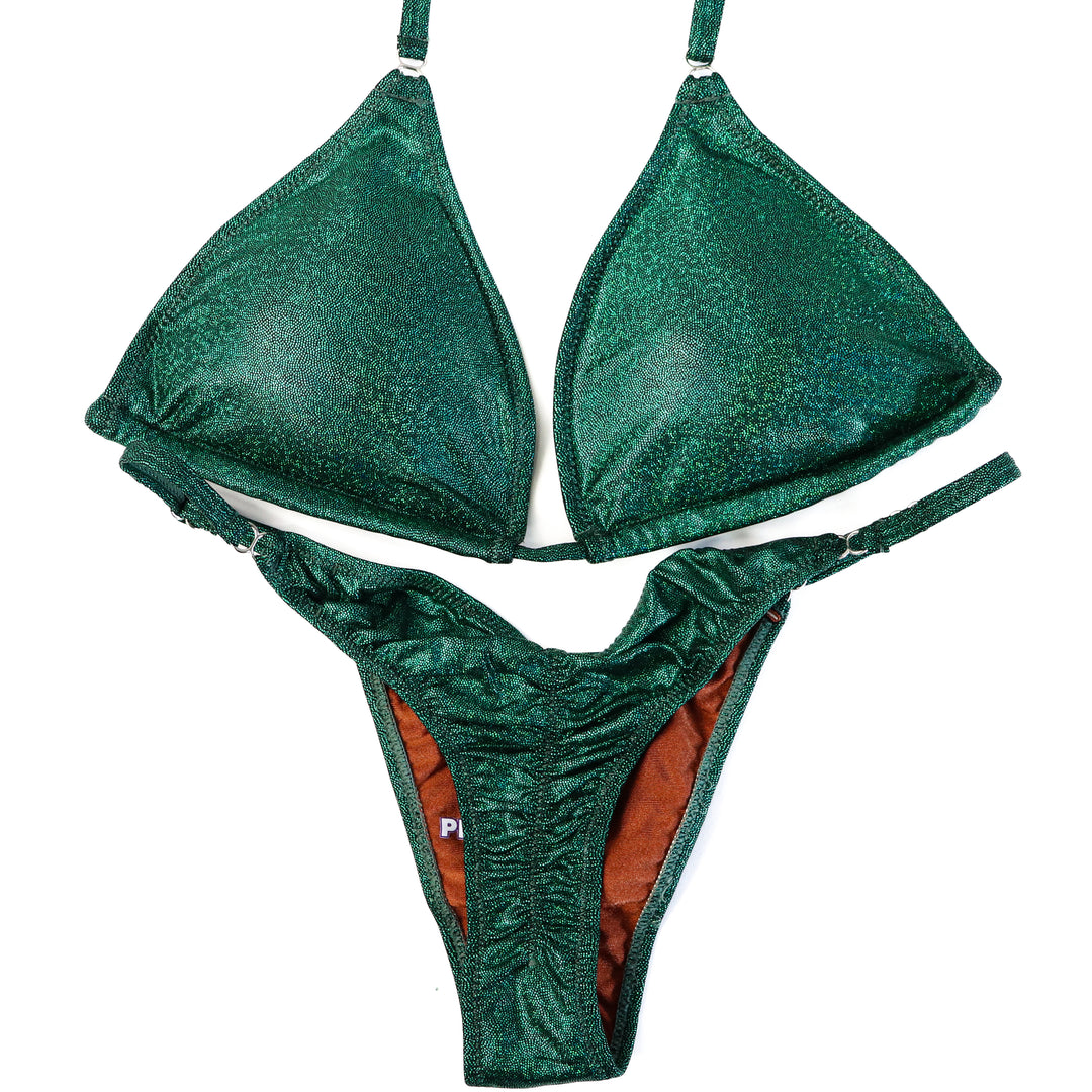 Hologram Emerald Posing Practice Suit  Angel Competition BikinisThe best NPC Competition Suits for the Bikini Division, Fit Model Division Suits, and bodybuilding suits.