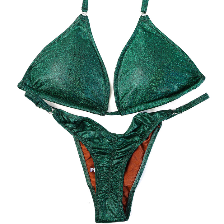 Hologram Emerald Posing Practice Suit  Angel Competition BikinisThe best NPC Competition Suits for the Bikini Division, Fit Model Division Suits, and bodybuilding suits.