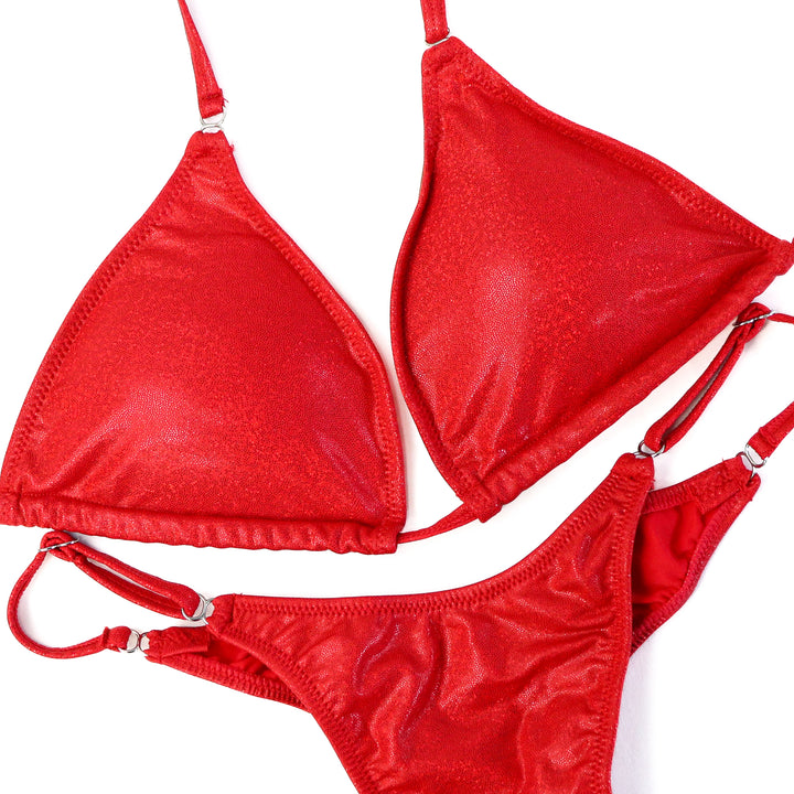 Hologram Red Posing Practice Suit  Angel Competition BikinisThe best NPC Competition Suits for the Bikini Division, Fit Model Division Suits, and bodybuilding suits.