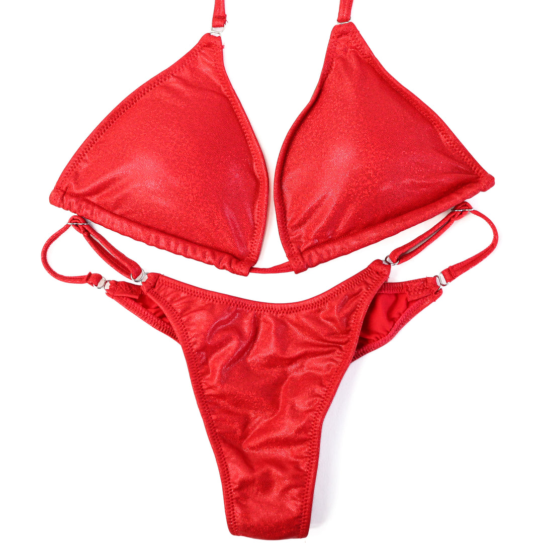 Hologram Red Posing Practice Suit  Angel Competition BikinisThe best NPC Competition Suits for the Bikini Division, Fit Model Division Suits, and bodybuilding suits.