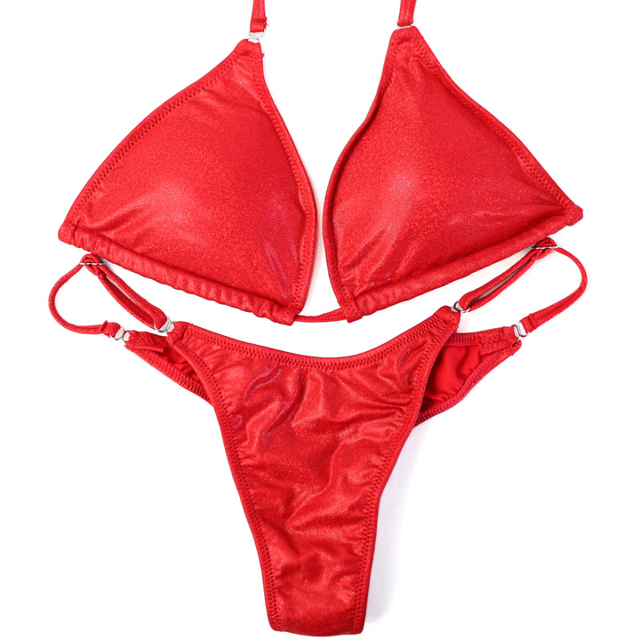 Hologram Red Posing Practice Suit  Angel Competition BikinisThe best NPC Competition Suits for the Bikini Division, Fit Model Division Suits, and bodybuilding suits.