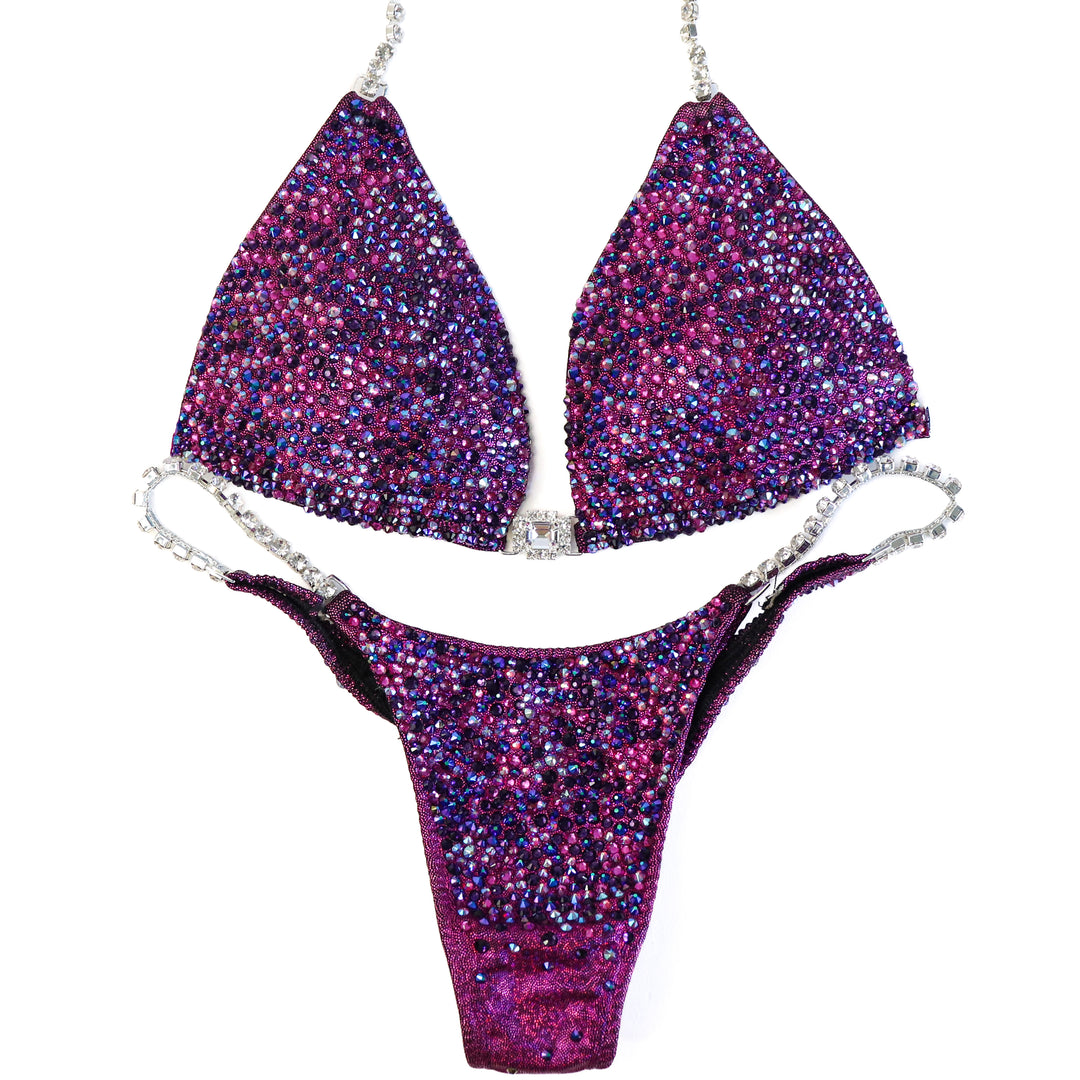 Pre Owned: Berry Radiance. Small Molded/Micro.  Angel Competition BikinisThe best NPC Competition Suits for the Bikini Division, Fit Model Division Suits, and bodybuilding suits.