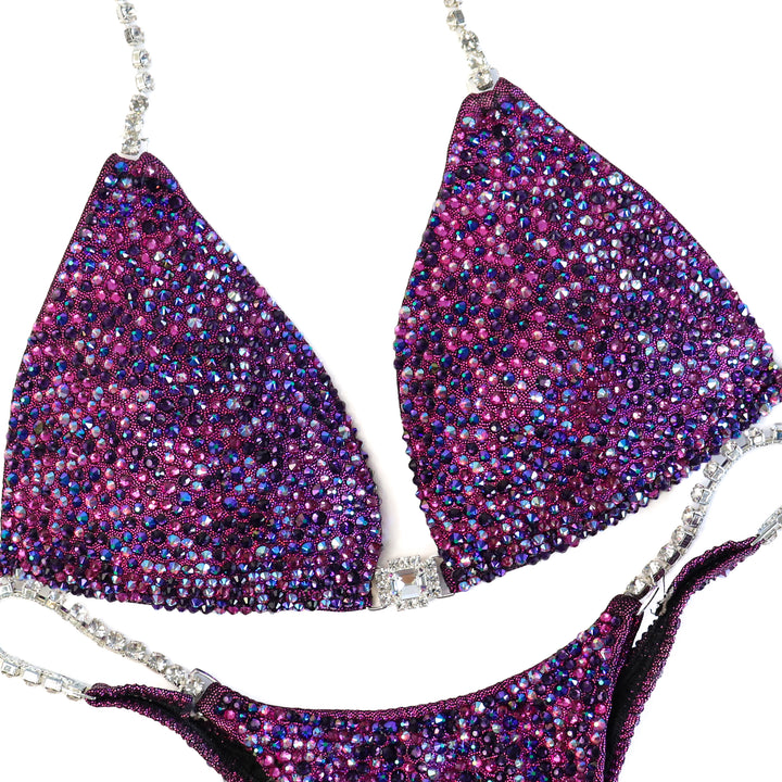 Pre Owned: Berry Radiance. Small Molded/Micro.  Angel Competition BikinisThe best NPC Competition Suits for the Bikini Division, Fit Model Division Suits, and bodybuilding suits.