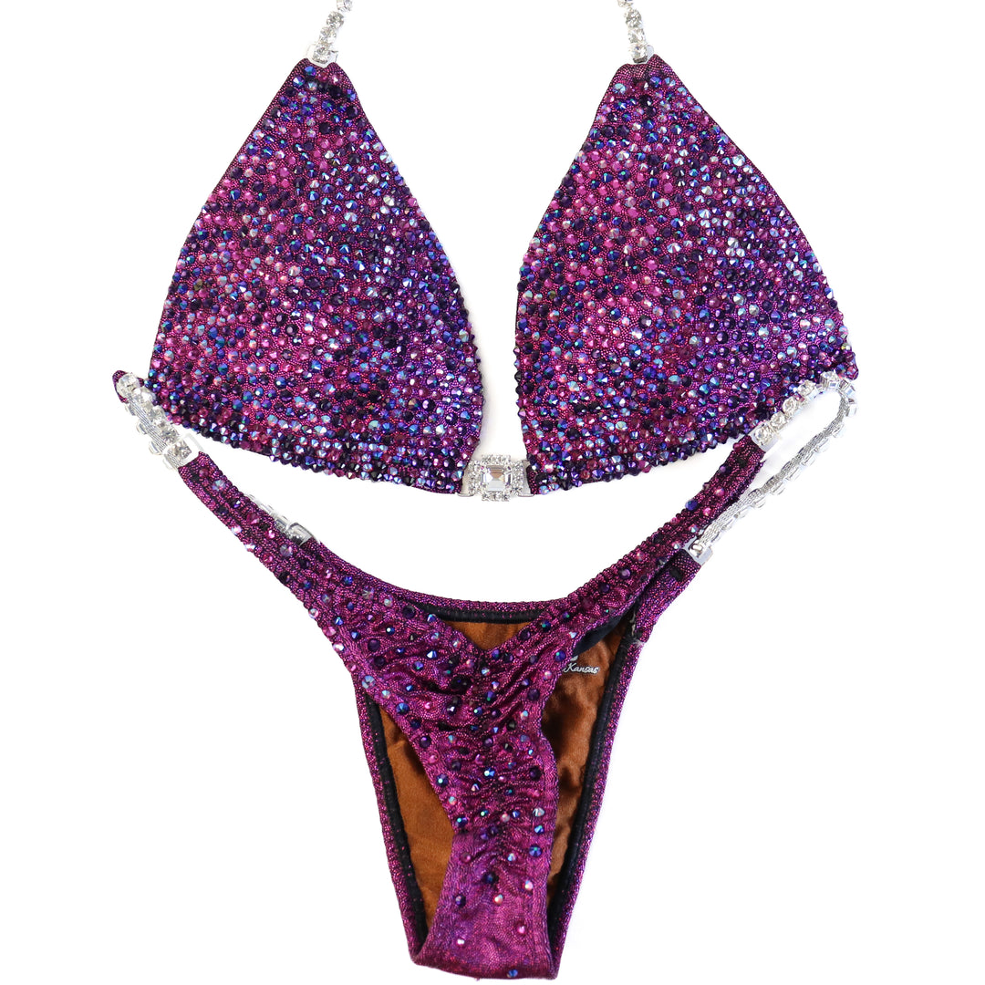 Pre Owned: Berry Radiance. Small Molded/Micro.  Angel Competition BikinisThe best NPC Competition Suits for the Bikini Division, Fit Model Division Suits, and bodybuilding suits.