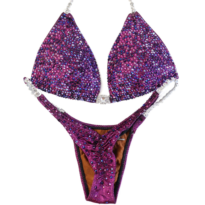 Pre Owned: Berry Radiance. Small Molded/Micro.  Angel Competition BikinisThe best NPC Competition Suits for the Bikini Division, Fit Model Division Suits, and bodybuilding suits.