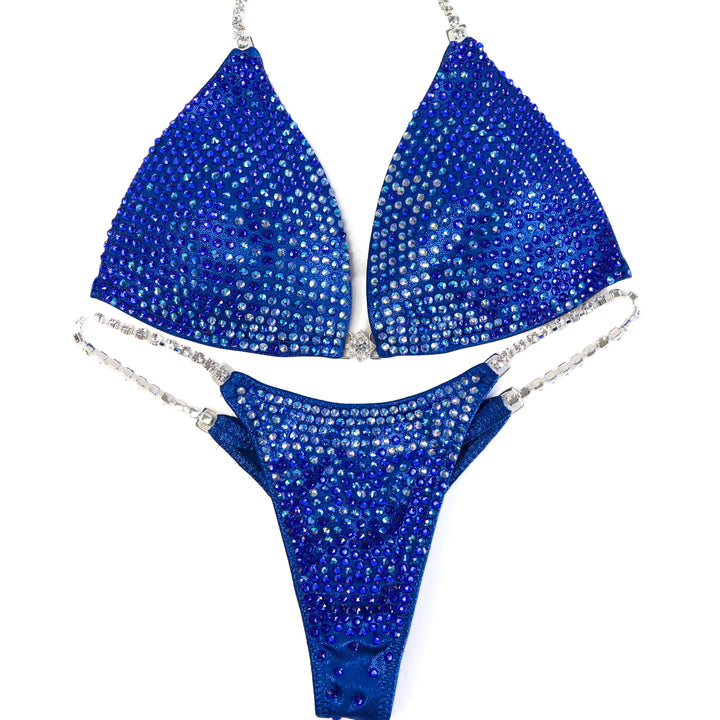 Pre Owned: Blue Diamond Cascade. Medium Molded/Custom Micro.  Angel Competition BikinisThe best NPC Competition Suits for the Bikini Division, Fit Model Division Suits, and bodybuilding suits.