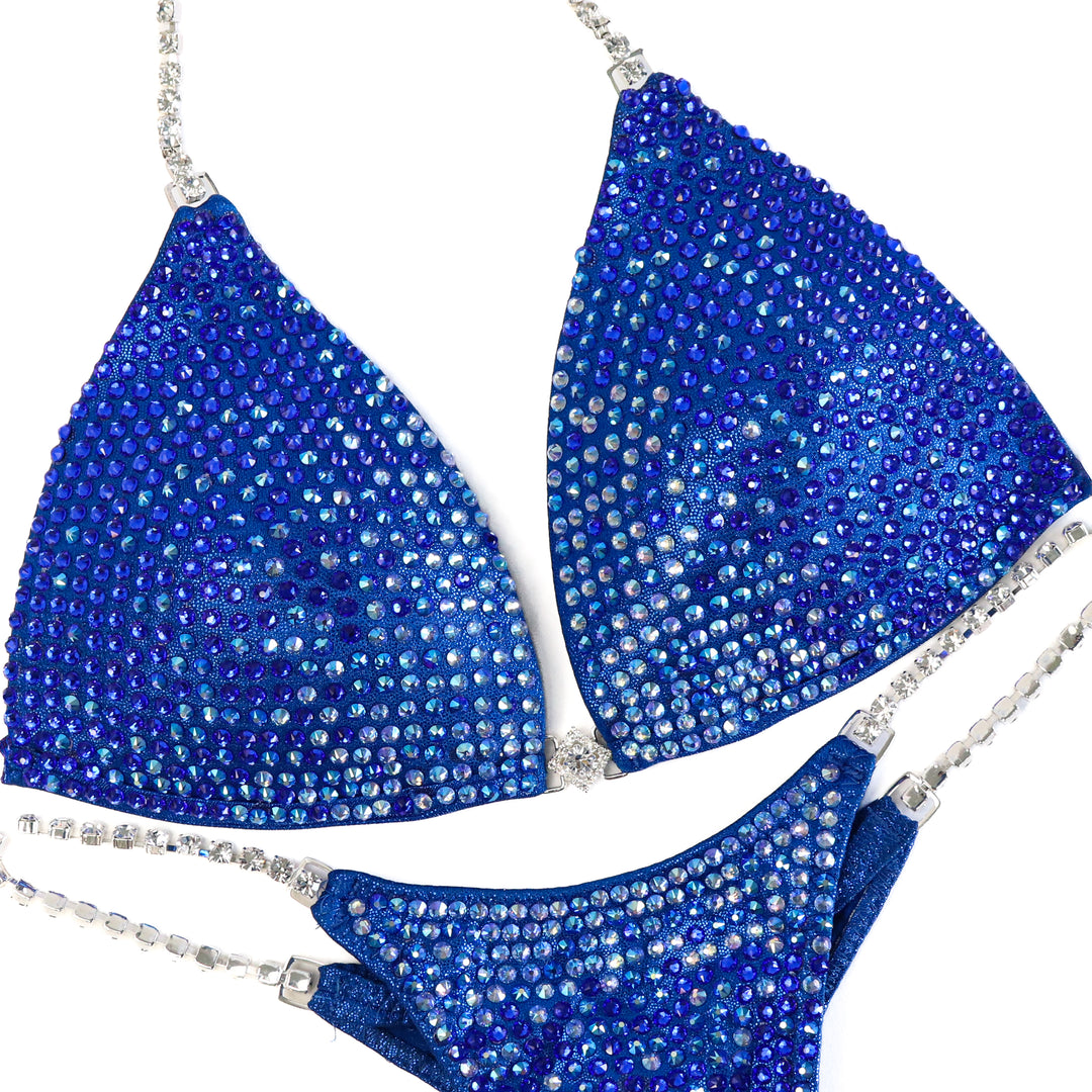Pre Owned: Blue Diamond Cascade. Medium Molded/Custom Micro.  Angel Competition BikinisThe best NPC Competition Suits for the Bikini Division, Fit Model Division Suits, and bodybuilding suits.