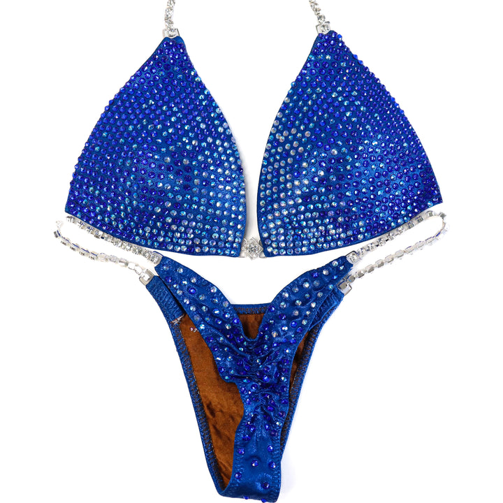 Pre Owned: Blue Diamond Cascade. Medium Molded/Custom Micro.  Angel Competition BikinisThe best NPC Competition Suits for the Bikini Division, Fit Model Division Suits, and bodybuilding suits.