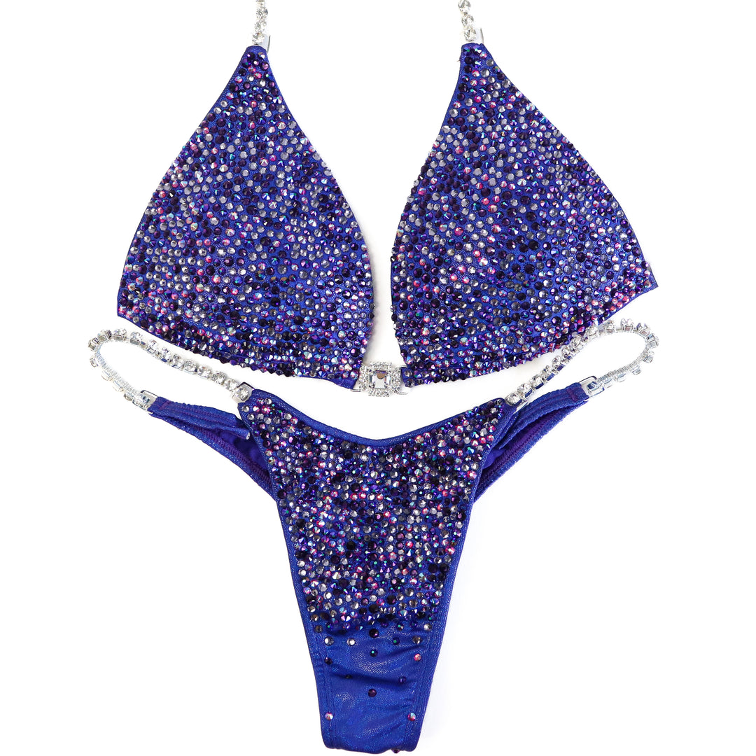 Pre Owned: Purple Pop Radiance. Small Molded/Micro.  Angel Competition BikinisThe best NPC Competition Suits for the Bikini Division, Fit Model Division Suits, and bodybuilding suits.