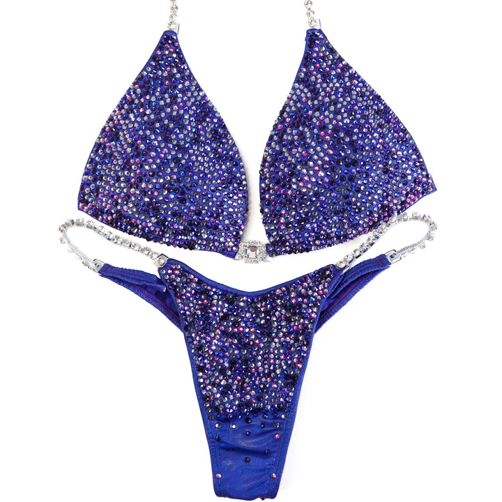 Pre Owned: Purple Pop Radiance. Small Molded/Micro.  Angel Competition BikinisThe best NPC Competition Suits for the Bikini Division, Fit Model Division Suits, and bodybuilding suits.