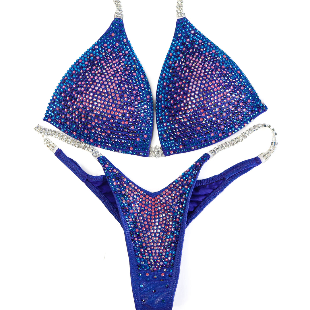 QS ST: Crystal Nova 3 Color. Hologram Electric Purple. Medium Molded/Pro.  Angel Competition BikinisThe best NPC Competition Suits for the Bikini Division, Fit Model Division Suits, and bodybuilding suits.