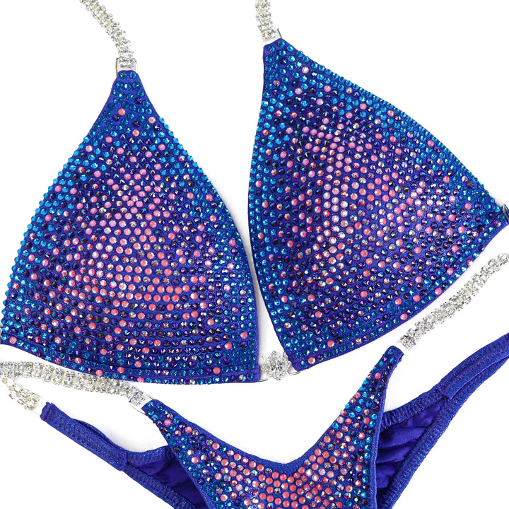 QS ST: Crystal Nova 3 Color. Hologram Electric Purple. Medium Molded/Pro.  Angel Competition BikinisThe best NPC Competition Suits for the Bikini Division, Fit Model Division Suits, and bodybuilding suits.